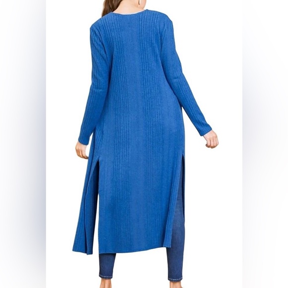 UMGEE Royal BLUE Long DUSTER Cardigan - Picture 12 of 12